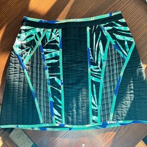 BCBG MAXAZIRA black green blue mini skirt size 6